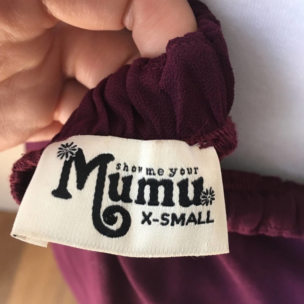 Show Me Your Mumu Collette Collar Maxi Merlot XS - Picture 8 of 15